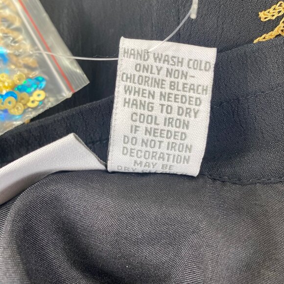 Soft Surroundings Maxi Skirt | L Tall | Black Crinkle | Boho Witchy - Picture 4 of 13